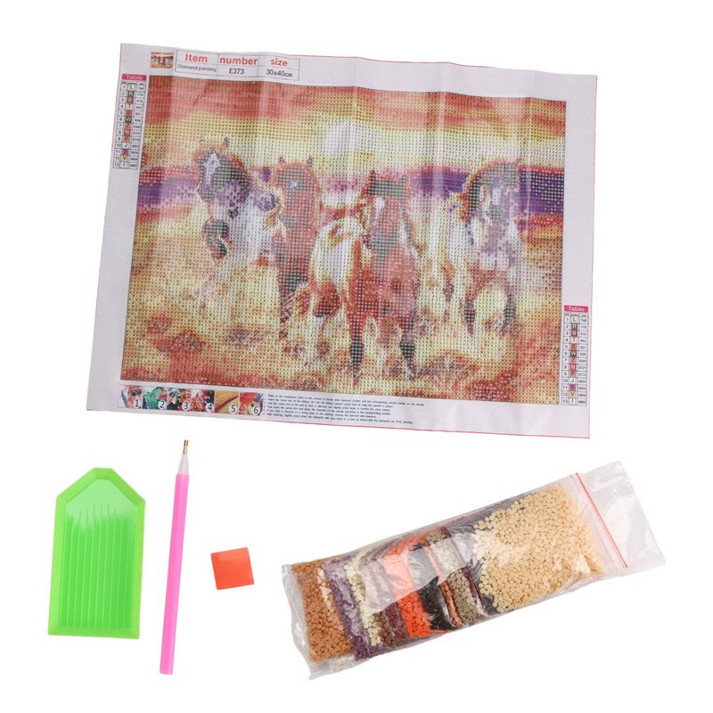 Embroidery Running Stitch - A04G-Full Drill Square Diamond DIY Diamond