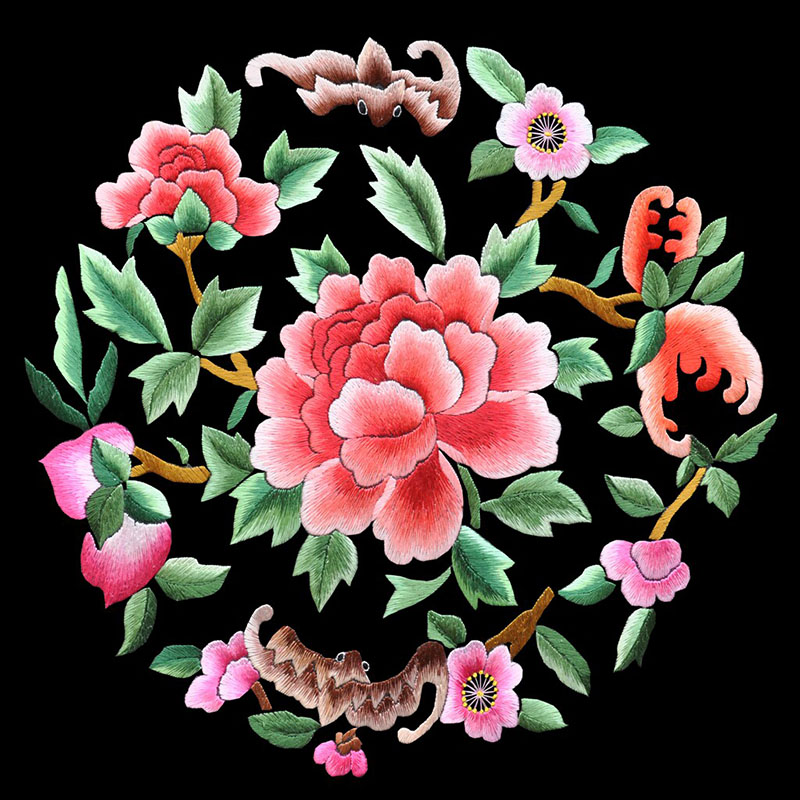 Embroidery Running Stitch - DIY Silk Embroidery Kit for Beginners