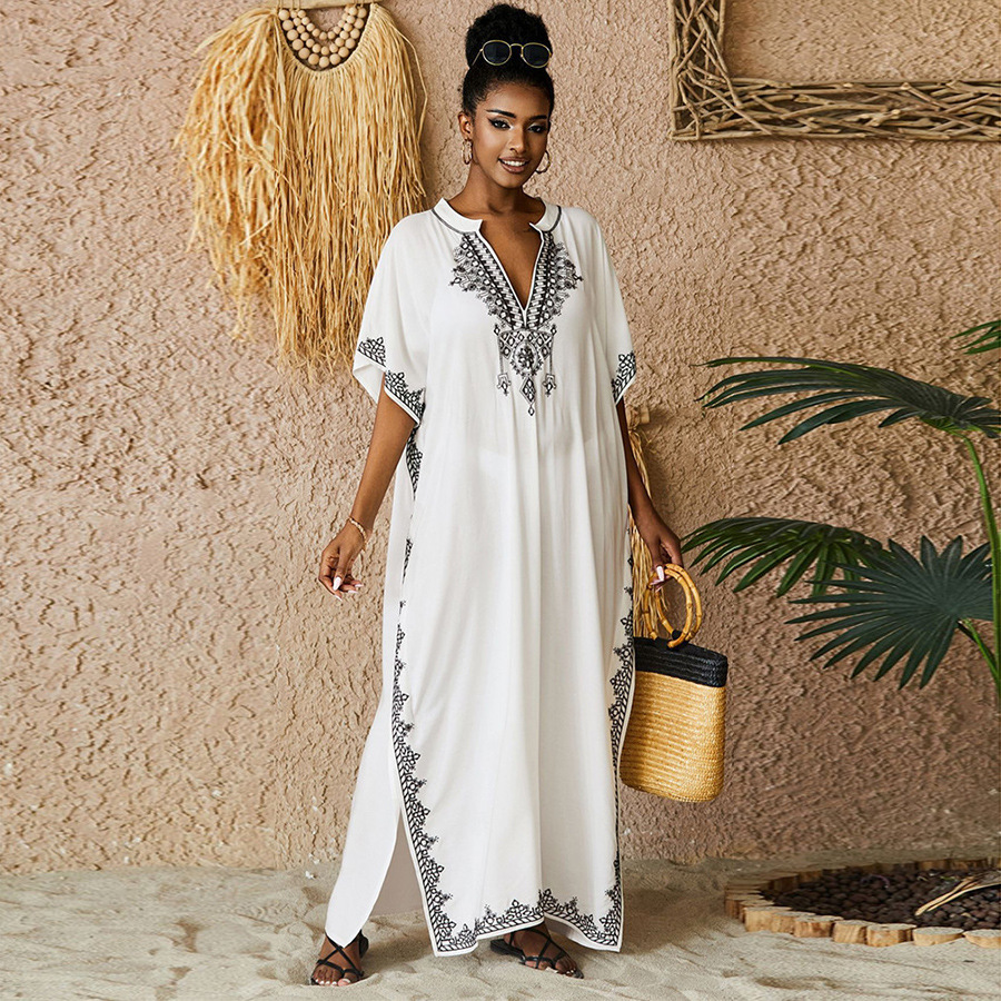 Kaftan Dresses Bathing Suit fo - Embroidery Kaftan recension och pris