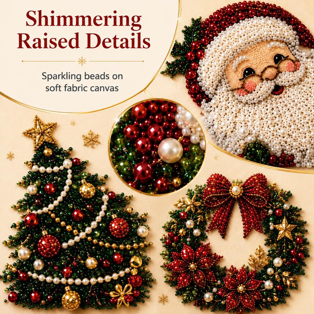 Christmas Santa Claus Pearl Ar - Embroidery Xmas recension och pris