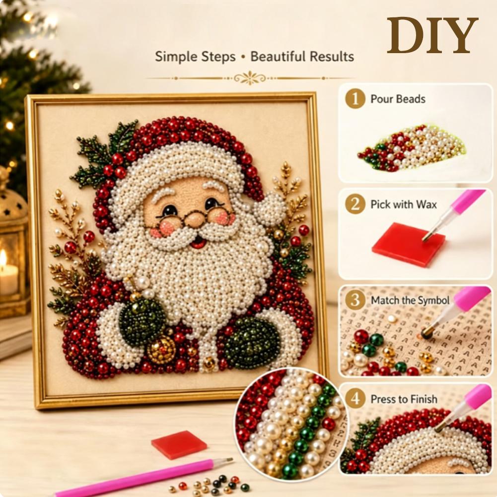 Christmas Santa Claus Pearl Ar - Embroidery Xmas recension och pris