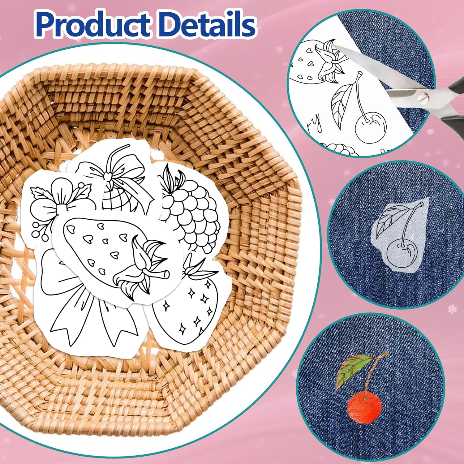 Pre-Printed Strawberry Stick a - Embroidery Software recension och pris