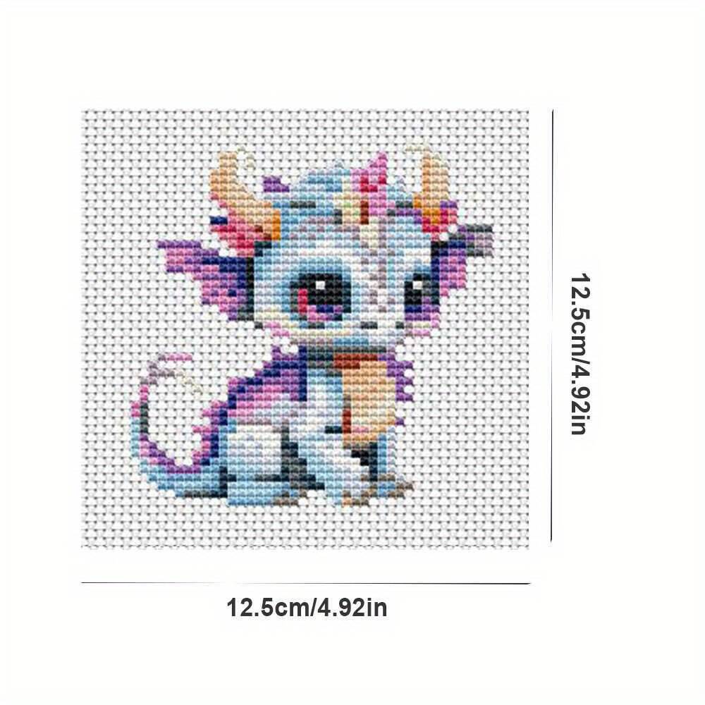 12Pcs Dragon Cross Stitch 11CT - Embroidery Tas recension och pris