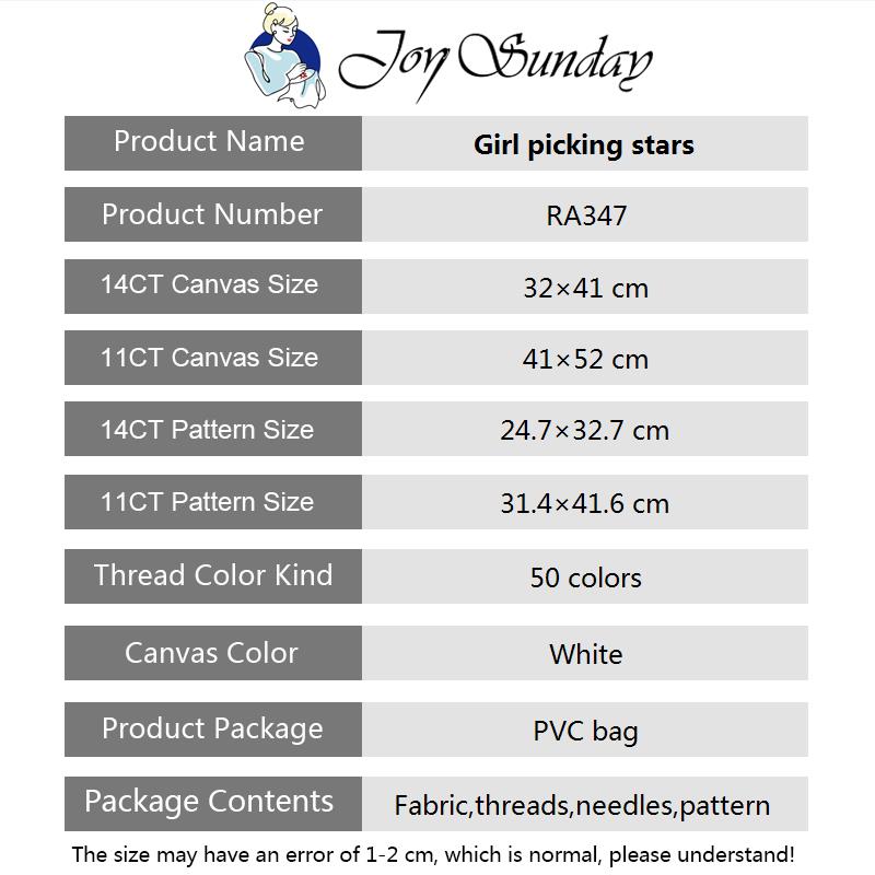 Girl Picking Stars DIY Hand Co - Embroidery Tas recension och pris