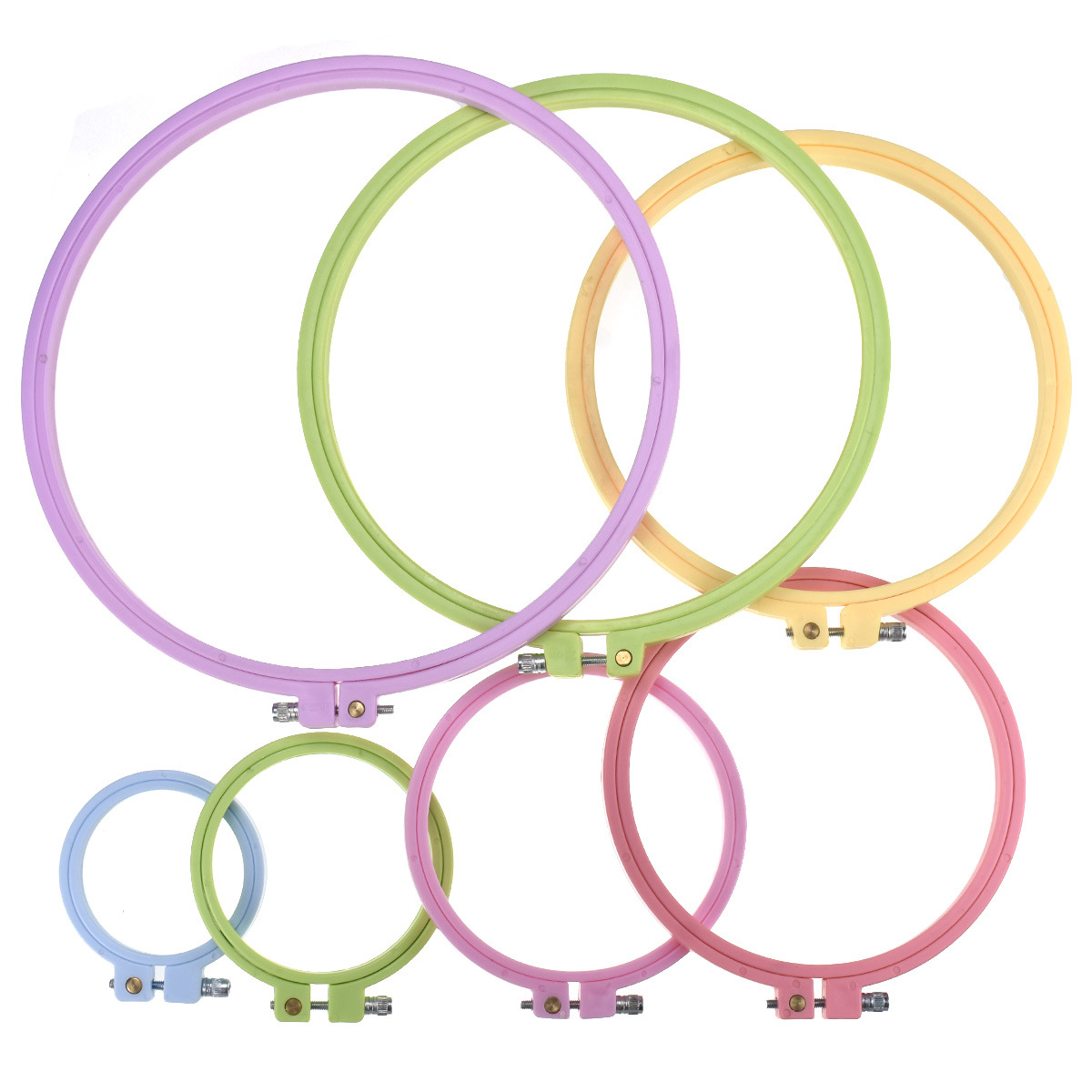 1/7pcs 7-25cm Plastic Embroide - Embroidery Frame recension och pris
