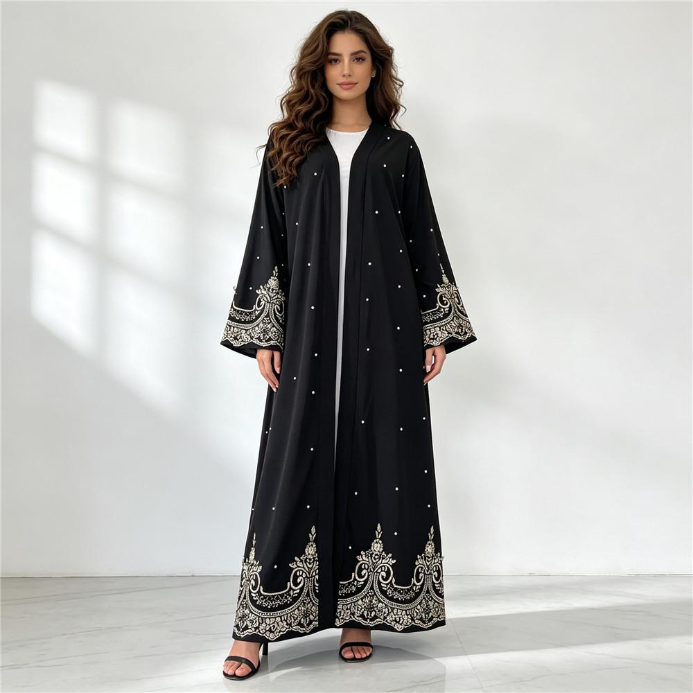 Dubai Embroidery Beaded Open A - Embroidery Kaftan recension och pris