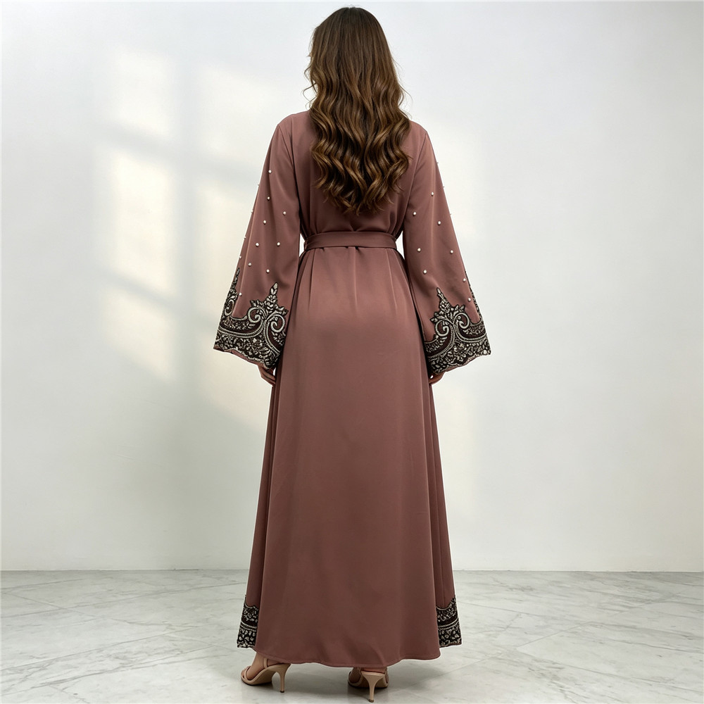 Dubai Embroidery Beaded Open A - Embroidery Kaftan recension och pris