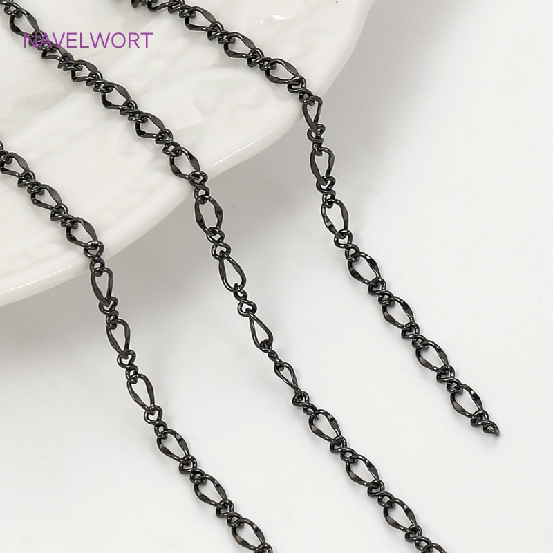 Black Color Oval Thin Chains F - Embroidery Artwork recension och pris