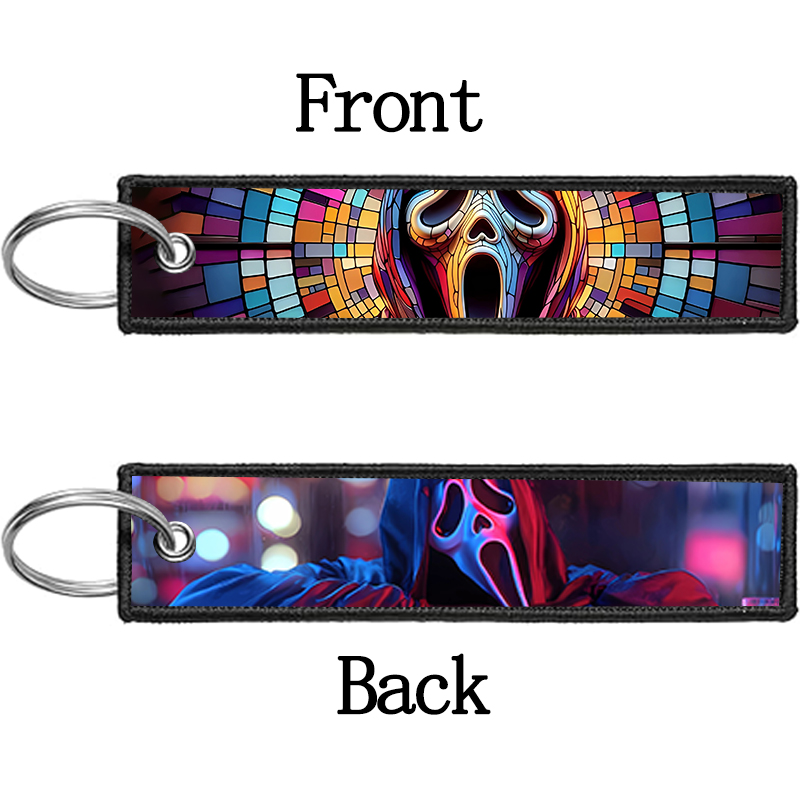 GHOST FACE Key Chain for Men W - Embroidery Frame recension och pris