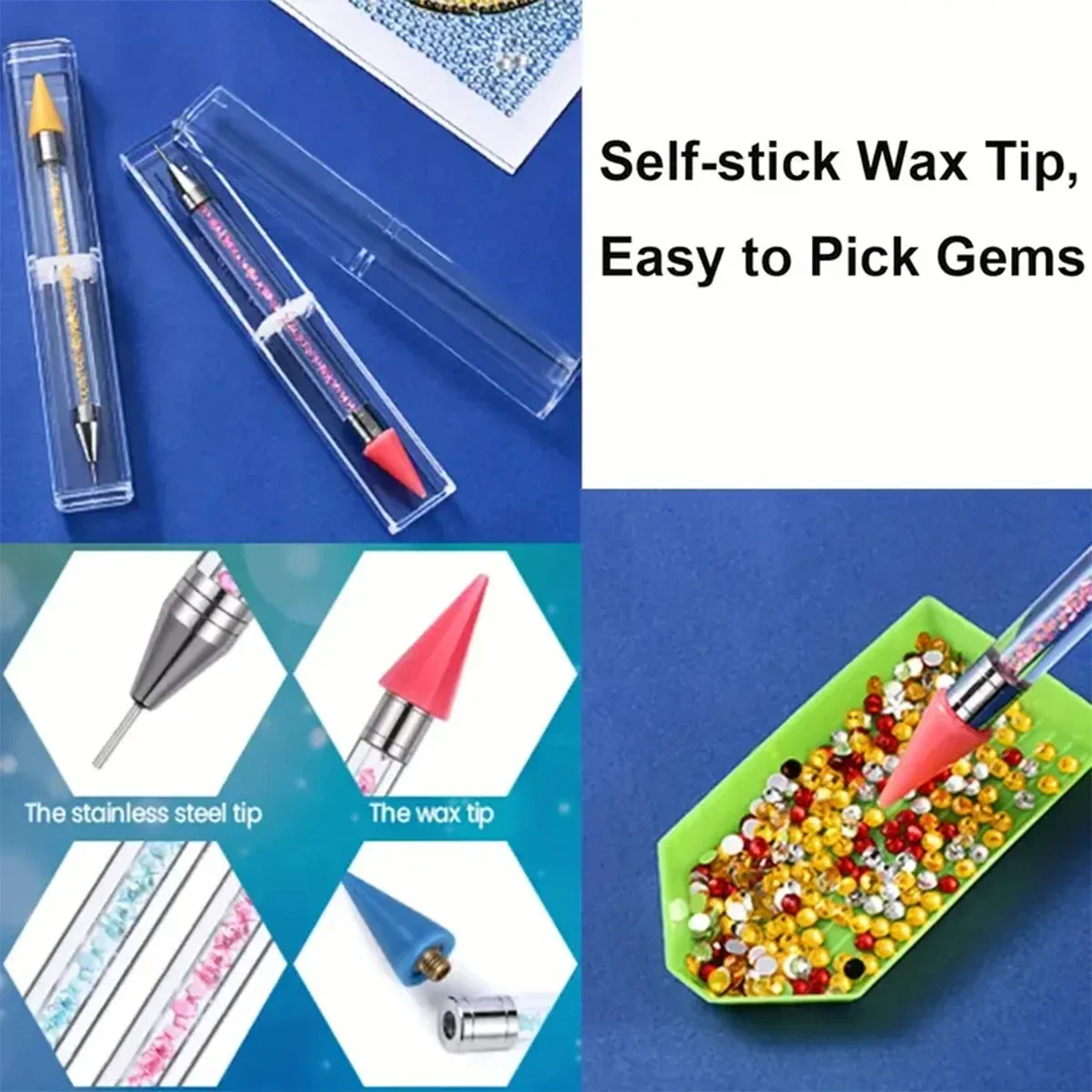 Waxless Diamond Painting Tool, - Embroidery Artwork recension och pris