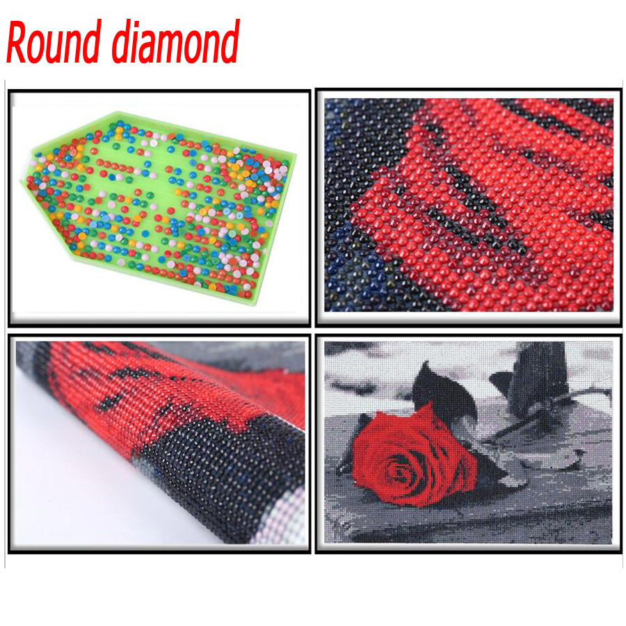 Large Wolf Run Full Round Dril - Embroidery Running Stitch recension och pris