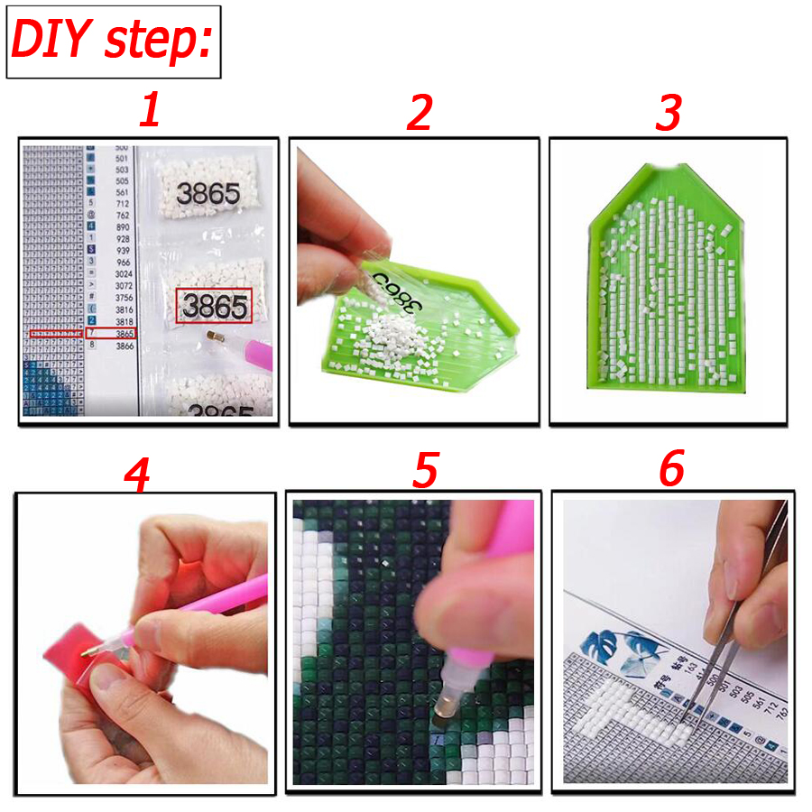 Large Wolf Run Full Round Dril - Embroidery Running Stitch recension och pris