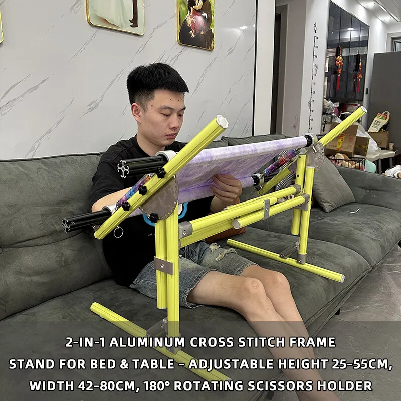 2 in 1 Adjustable Aluminum Cro - Embroidery Frame recension och pris